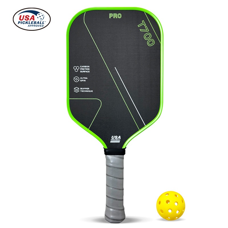 Pickleball carbon T700 Pro racket green 16mm Thick core carbon-coated ...