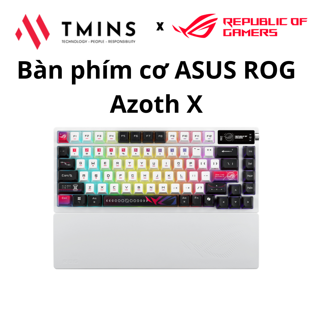 ASUS ROG Azoth X mechanical keyboard (ROG NX v2 Switch/Oled screen/3 ...