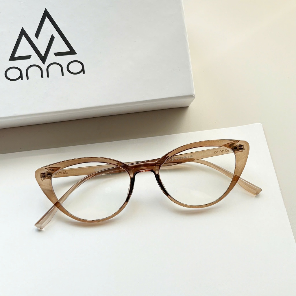 ANNA men's and women's fashion eyeglass frames made of plastic with ...