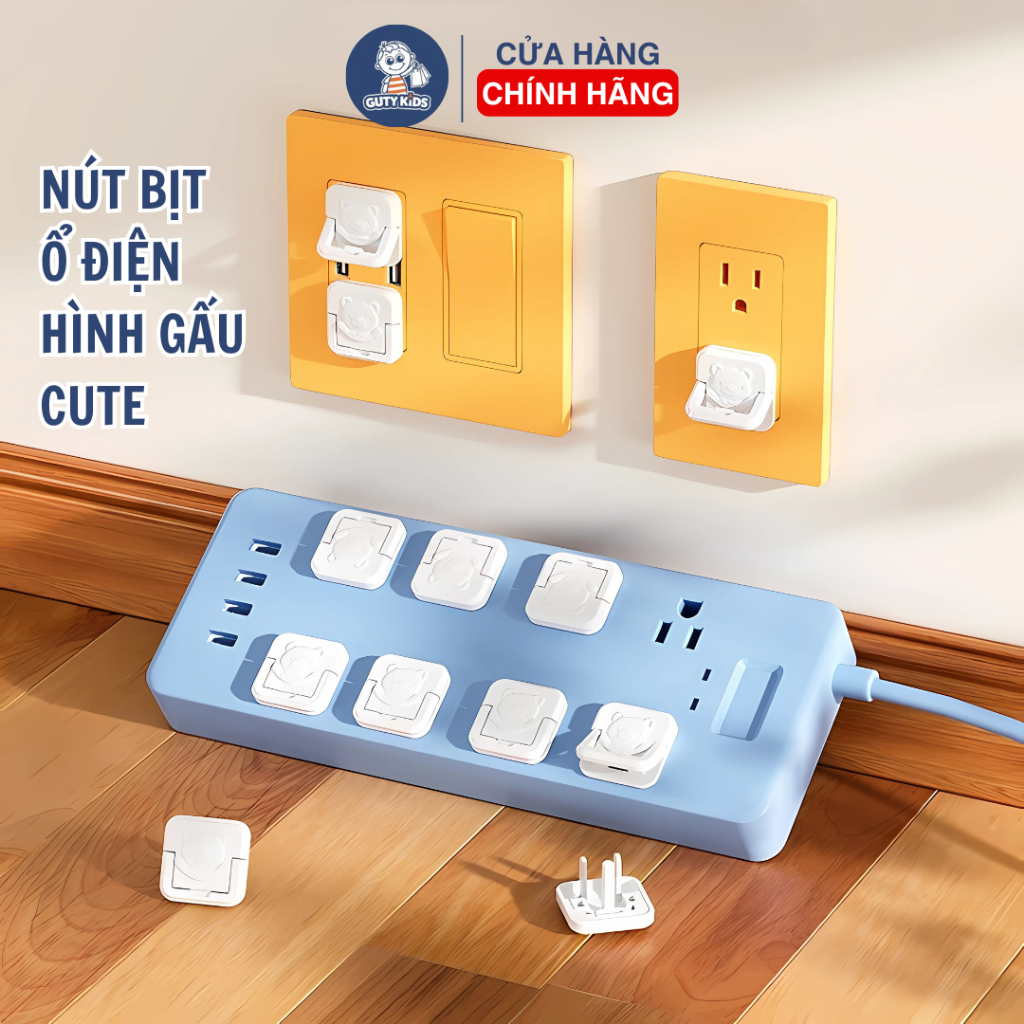GutyKids Electrical Socket Plug Protects Children From Electric Shock ...