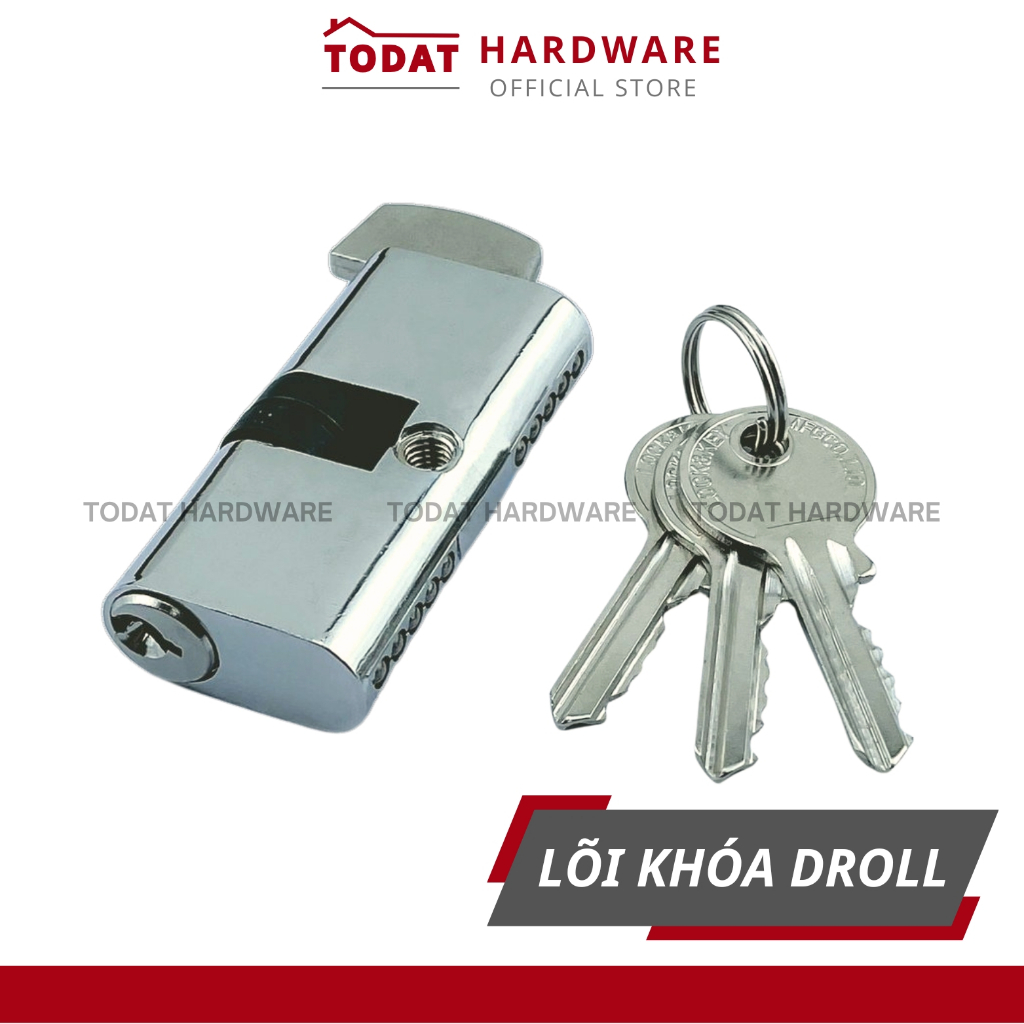 [DROLL] Taiwanese Iron Door Lock Core Single Side Hook Screw Side ...