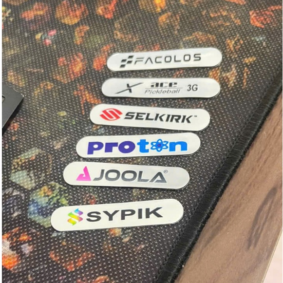 JOOLA PROTON SELKIRK X-ACE SYPIK FACOLOS 3G Pickleball racket sticker ...