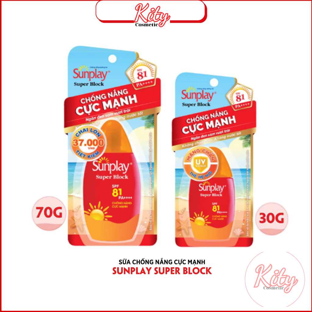 Sunplay Super strong sunscreen Sunplay Super Block SPF 50, PA++++ 30g ...
