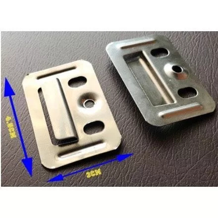 Stainless steel brackets for thick PVC Nano panels, clamps to connect ...