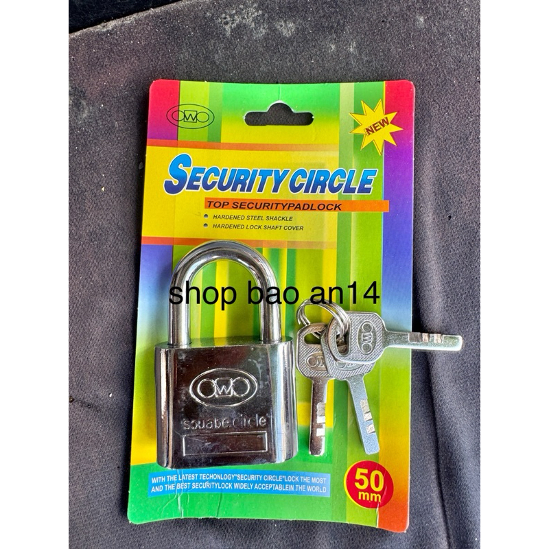 Solex Gold Lock, GENUINE 3-Round Lock - 50mm Anti-Theft Safety Lock ...