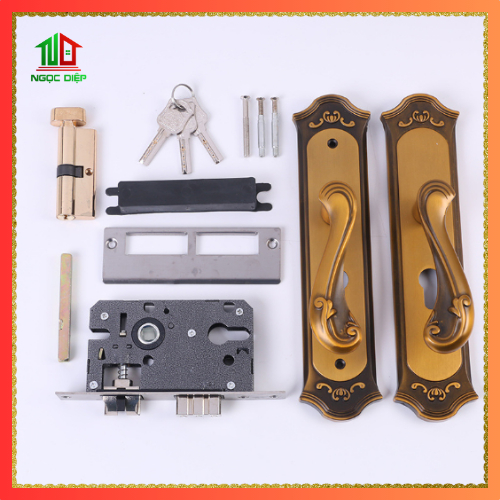 European style brass door lock classic handle lock. | Shopee Singapore