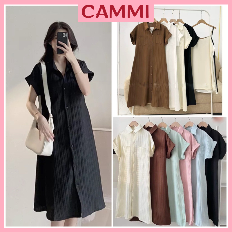 Set of Ribbed Shirt Dress with free 2-strap skirt, Loose and Long Fit ...
