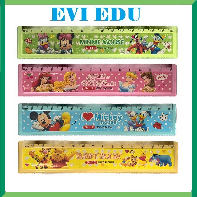 Set of 10 15cm technical rulers G112 / G-112 with rulers and serrated ...