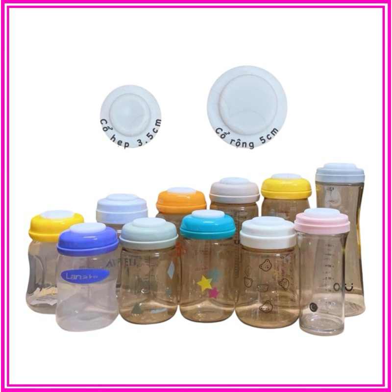 Silicone milk stopper replaces milk storage lid for 3.5cm narrow neck ...