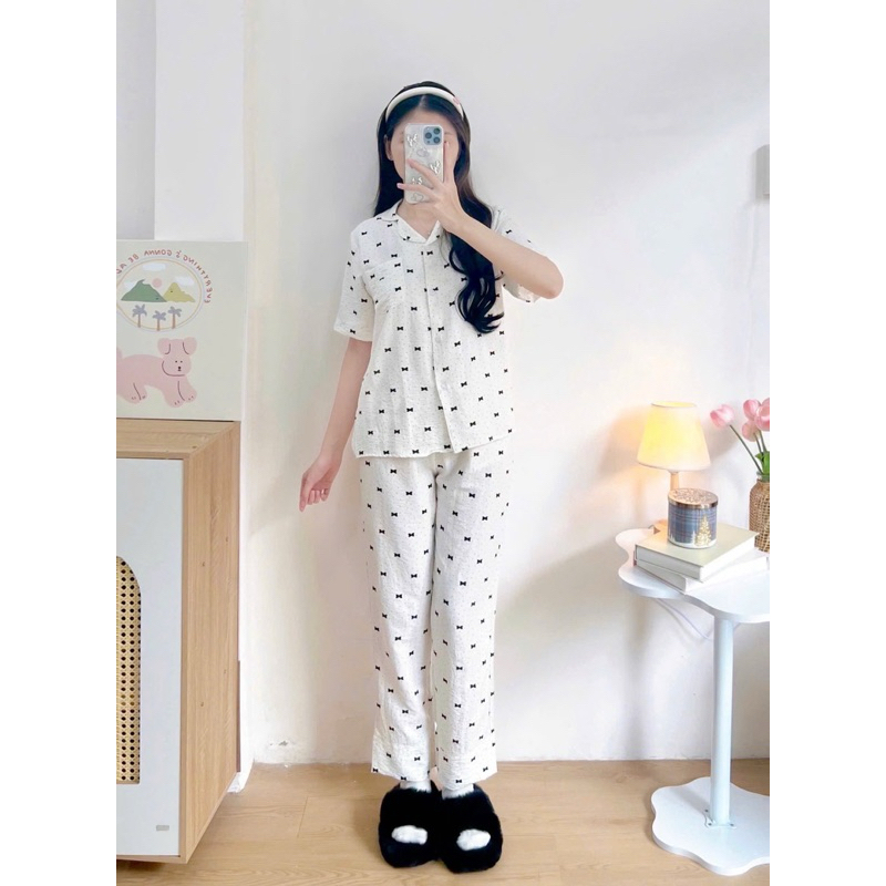 N Comfortable and airy pajamas and long pants for women to wear at home cute and comfortable for summer spring and summer