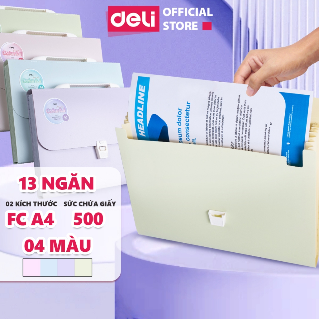 Documentbag 8/13 Compartments Deli File Bag A4 Document File Bag with ...