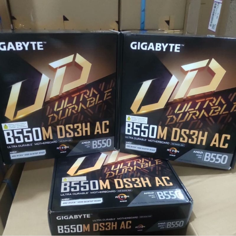 Mainboard Gigabyte B550m Ds3h Ac (Wifi + Bluetooth) Support Cpu Amd ...