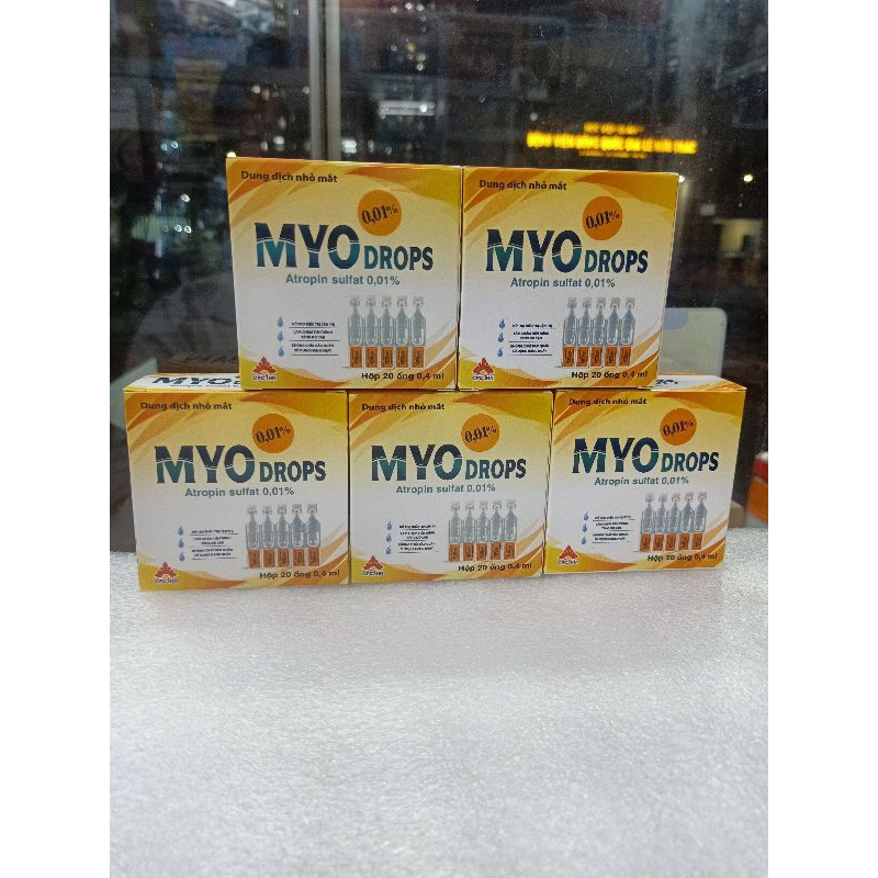 Myodrops 0.01% sterile eye patch, box of 20 tubes, 0.4ml, supports ...