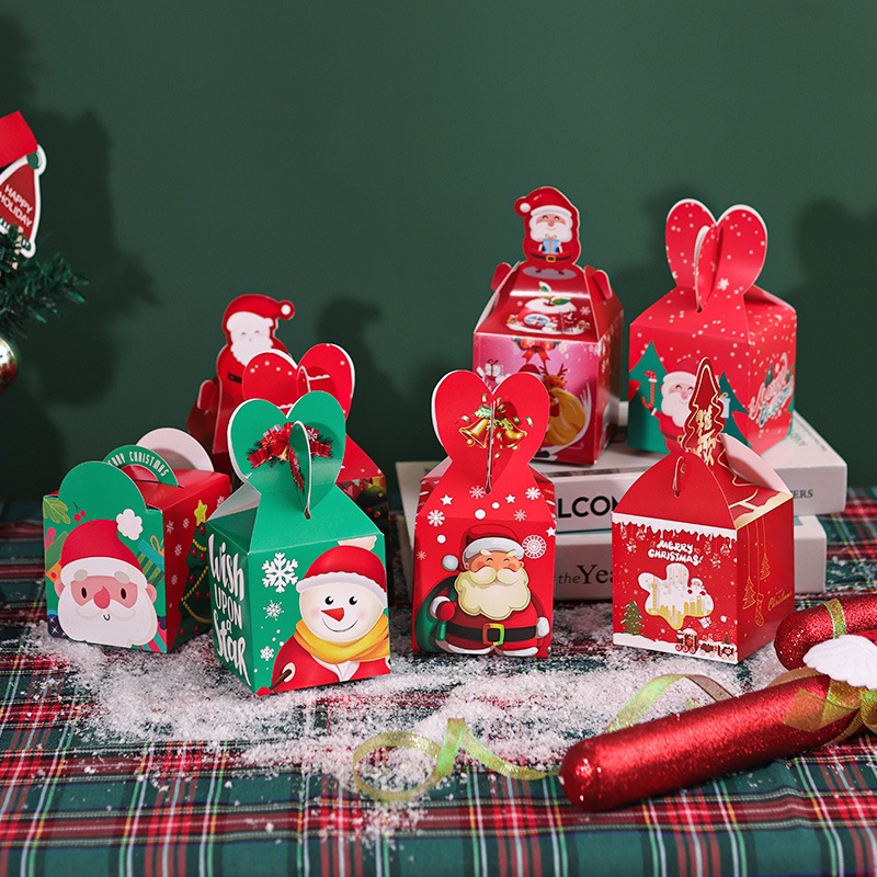 Wholesale set of 10 mini paper boxes containing Christmas gifts in many ...