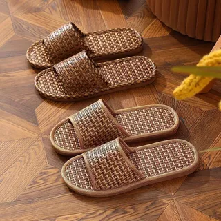 Bamboo Tatami Slippers - Japanese Woven House Slippers For Women & Men