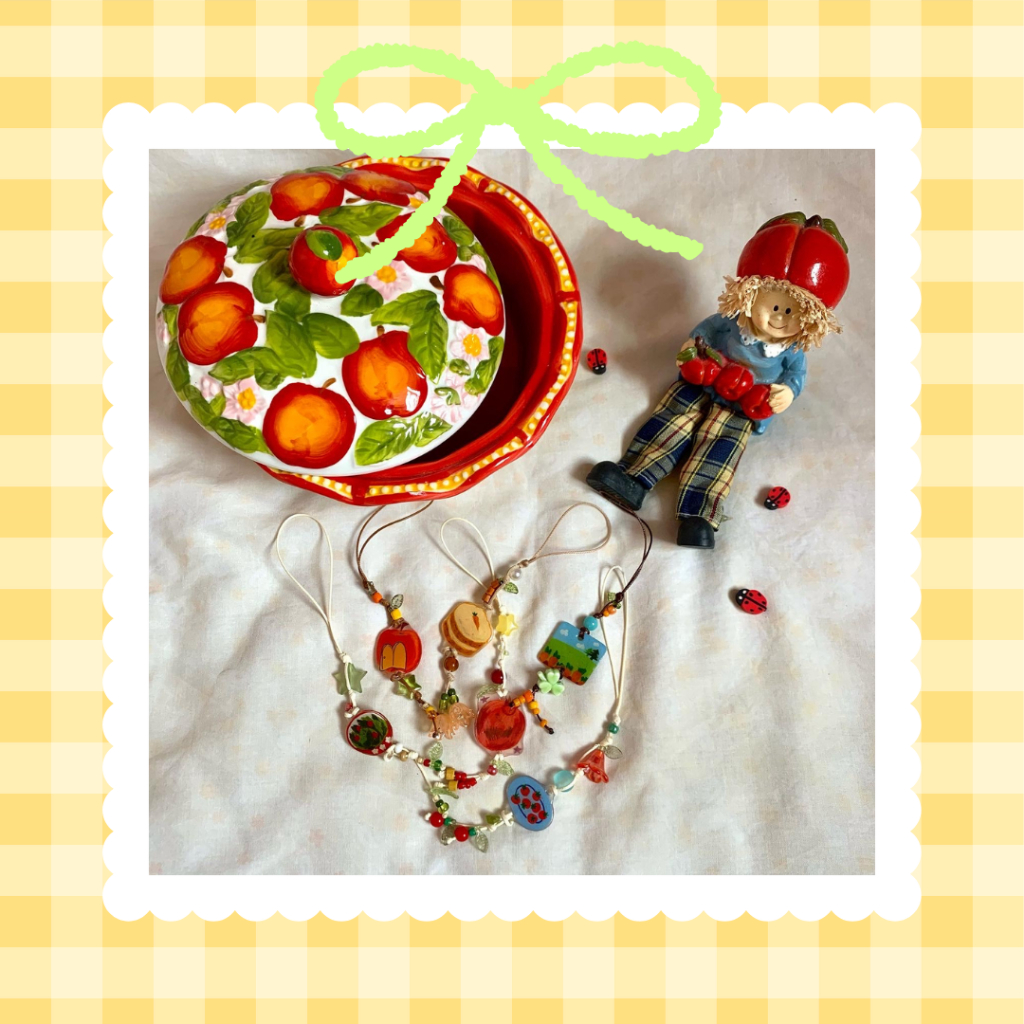 Phone and Camera Straps/Vegetable Shaped Waxed Rope Keychains ...