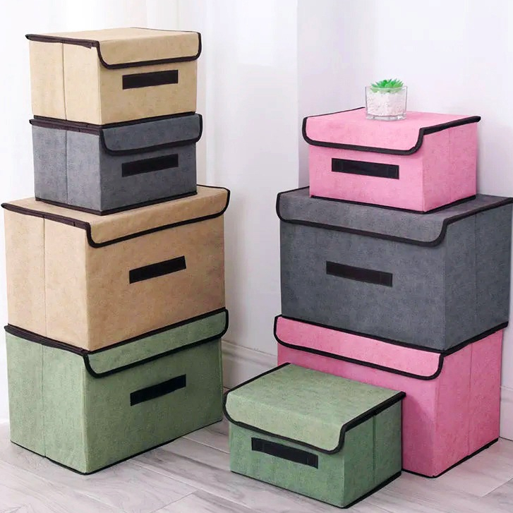 Type 1 ODD /COMBO of 2 fabric storage boxes, multi-purpose clothes ...