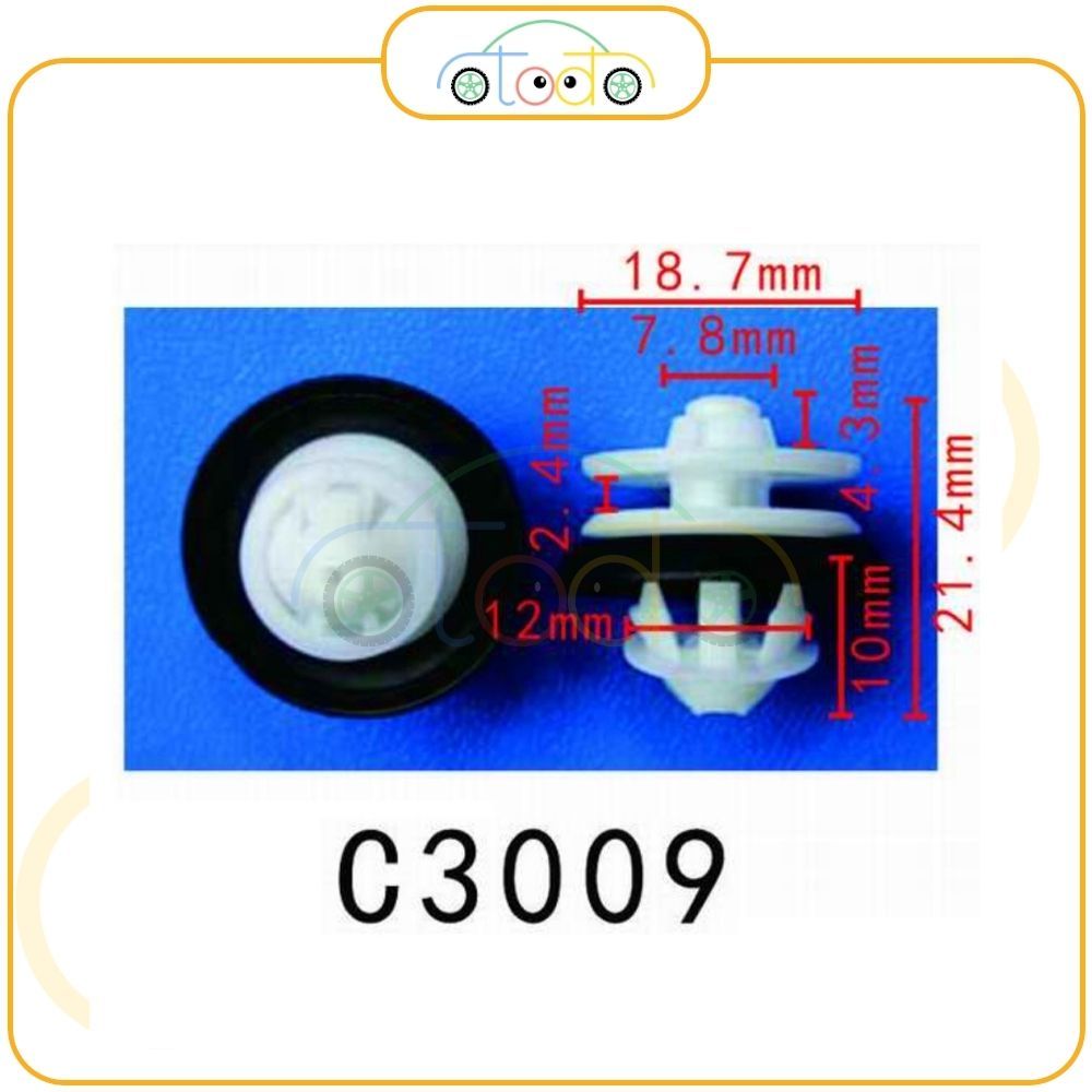 C3009 car plastic latch for Audi/Volkswagen, plastic clip for interior ...