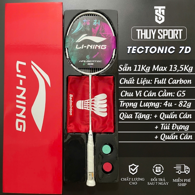 Lining Tectonic 7D badminton racket Full box with powered Carbon frame ...