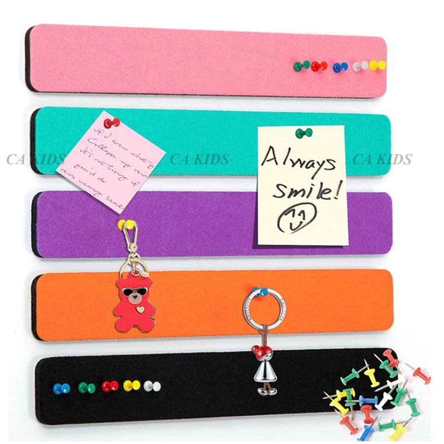 Set of 5 wall-mounted felt pins - GLUEED + FREE BOX OF 50 PINS - CA ...