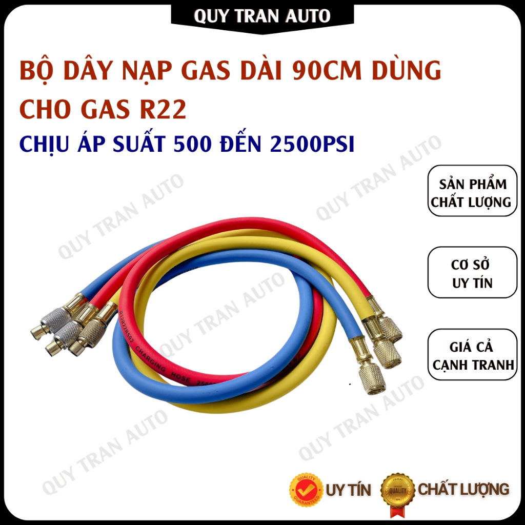 Gas charging line set 90cm long for R22 gas, pressure resistant 500 ...