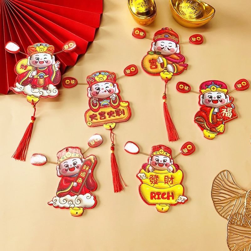 Magnetic God of Wealth Hanging Rope, Decorative Accessory CNY 2025 to ...