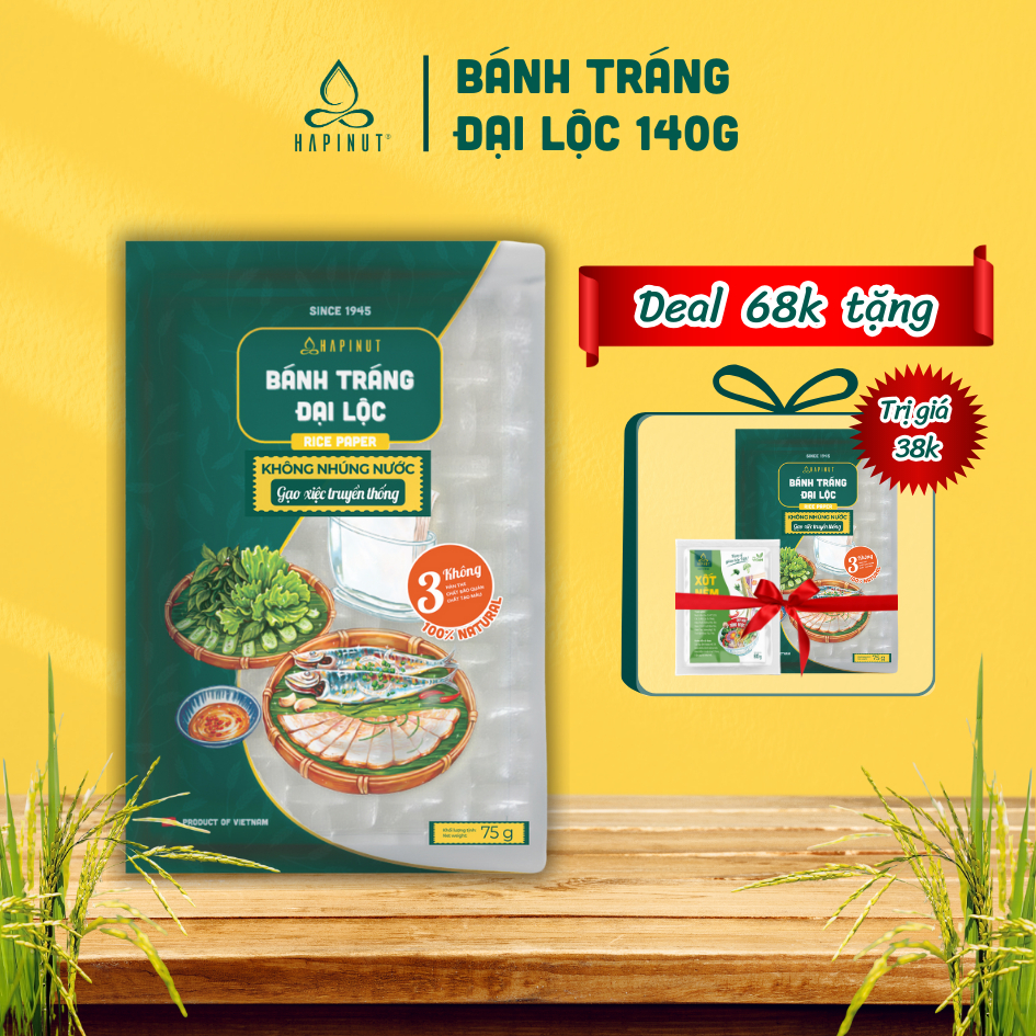 Traditional Dai Loc Rice Paper - No Water Dipping - 75G | Shopee Singapore