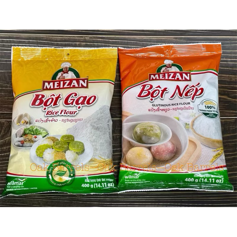 Meizan rice and sticky rice flour 400g - 100% genuine product | Shopee ...