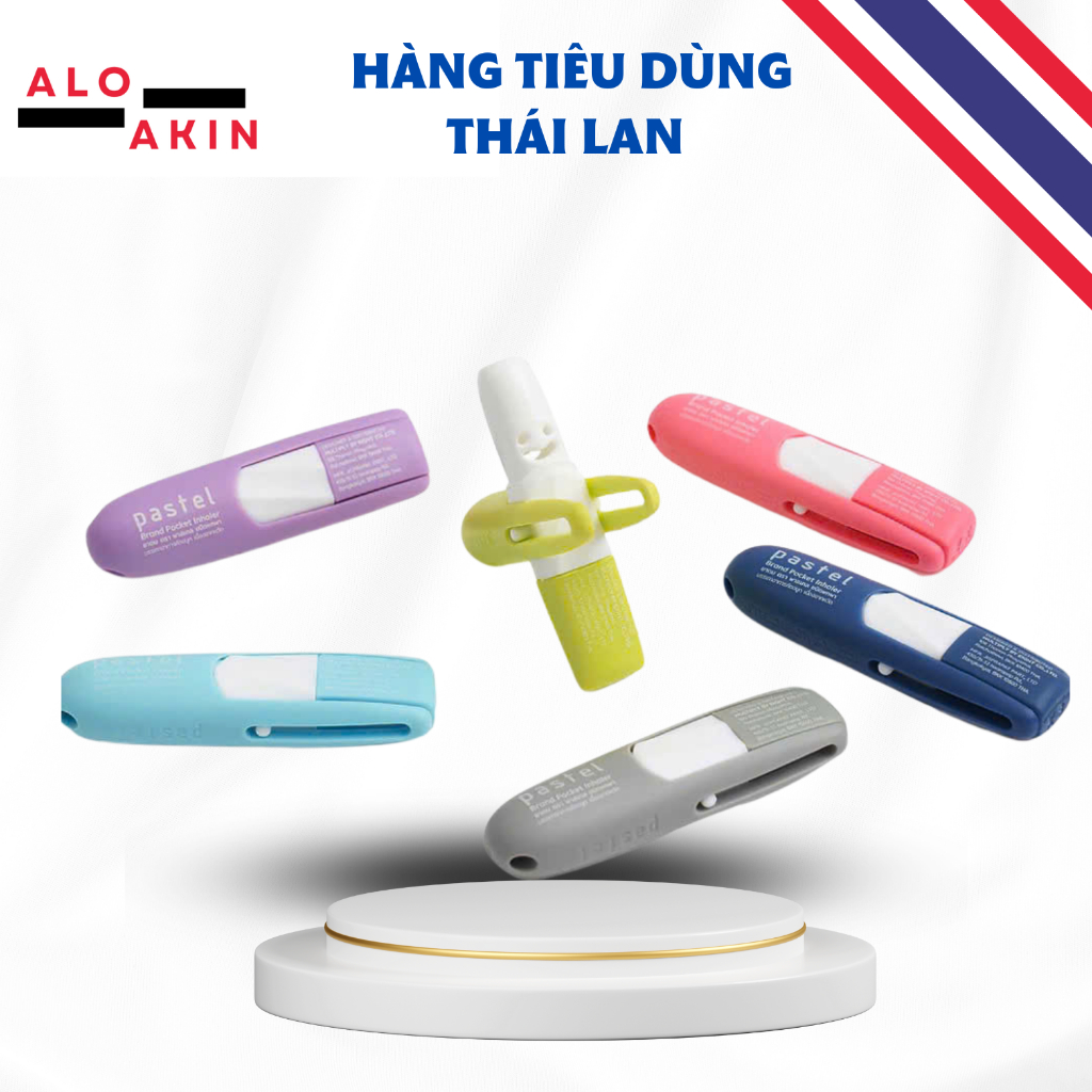 Thai Pastel Nasal Decongestant Inhaler - 1 string of 6 tubes | Shopee ...