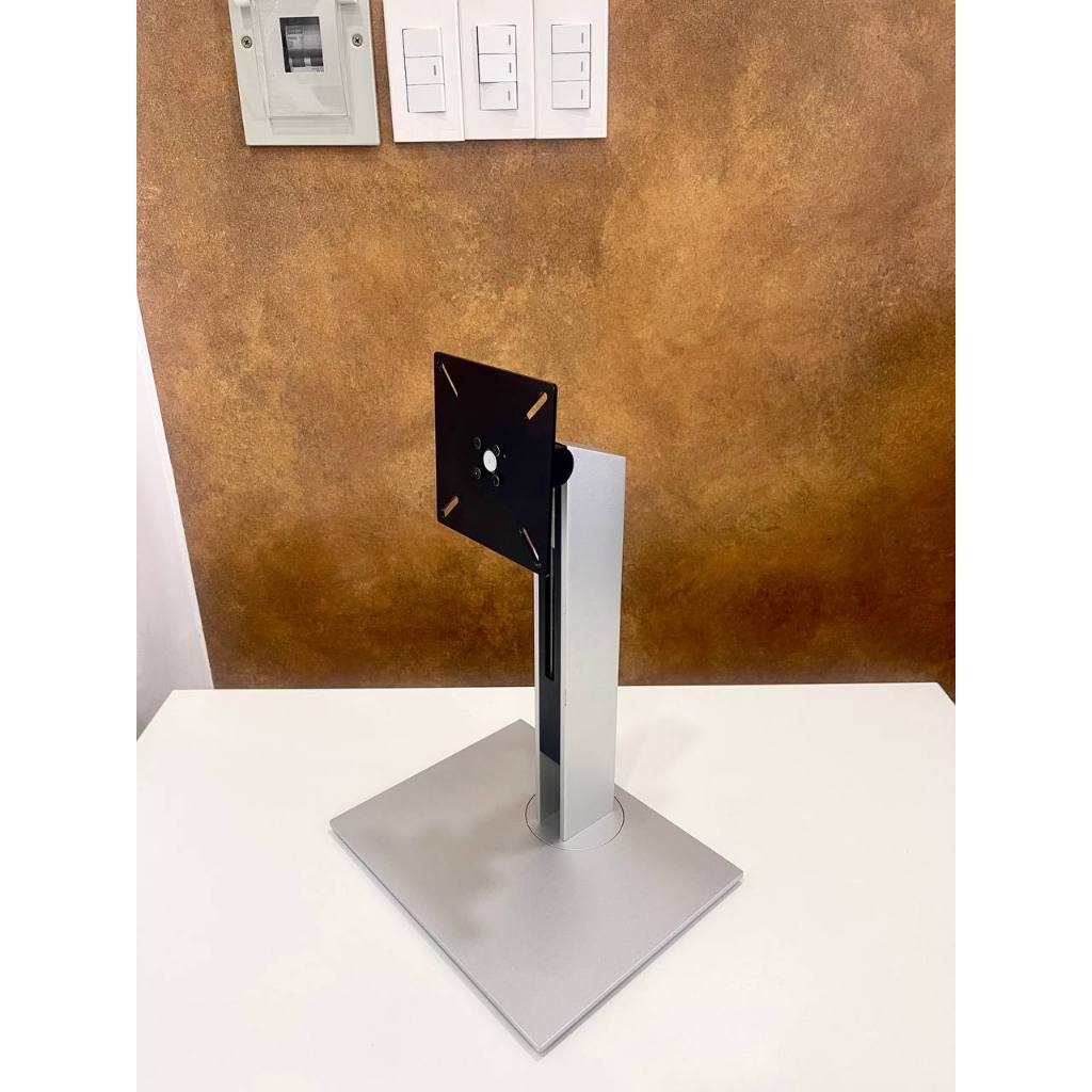 Multi-purpose computer monitor stand rotates horizontally and ...