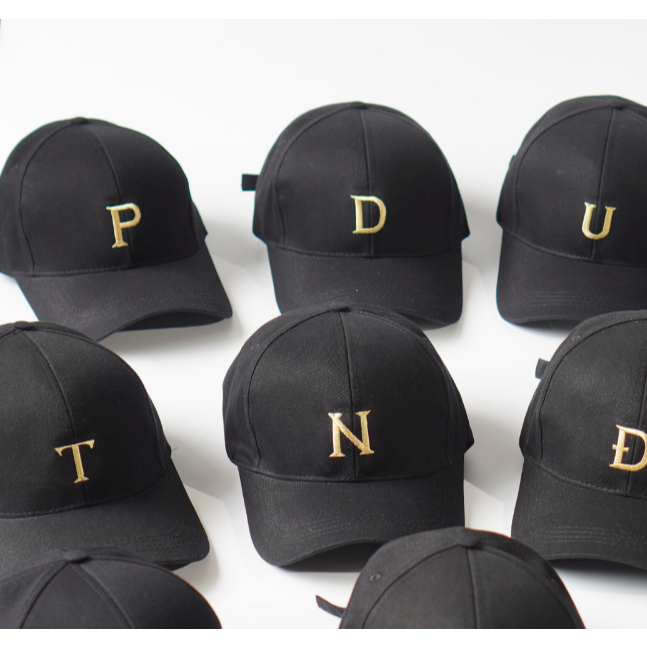 Cap Embroidered with Letters and Names with 21 Letters From A -> Y Soft ...