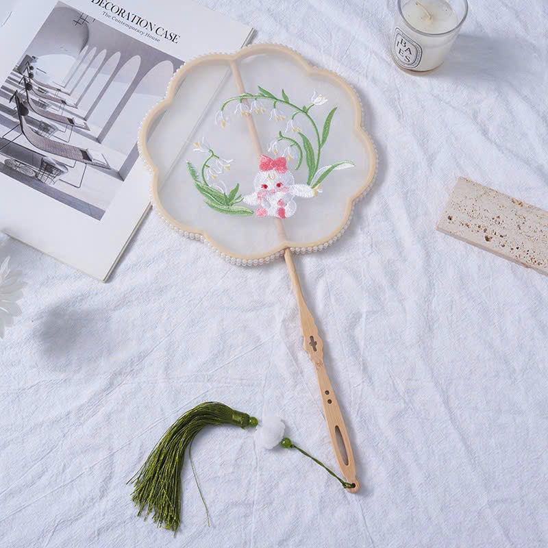 Hand-held embroidery fan Chinese embroidery fan | Shopee Singapore
