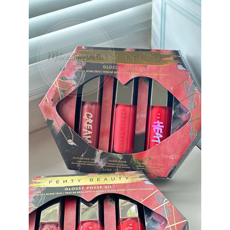 Available] Fenty Beauty lip gloss Set of 3 full size sticks