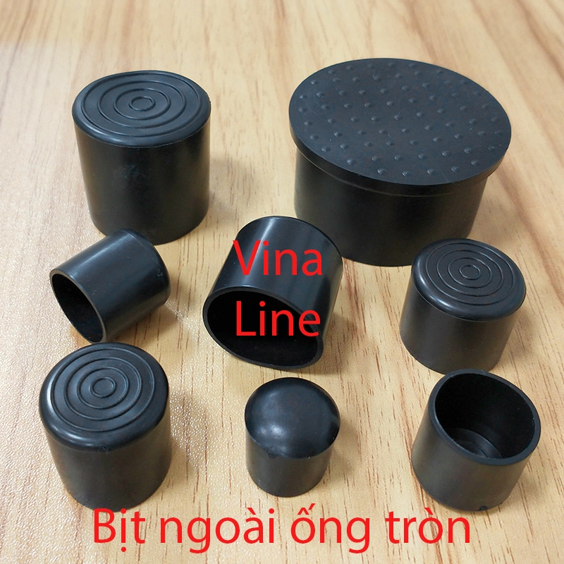Round iron pipe outer end, rubber stopper for table and chair legs ...