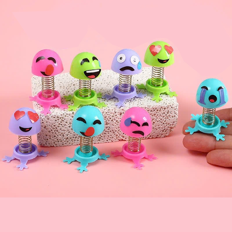 XO Cute spring-loaded animal toys, bouncing emoji toys with many ...