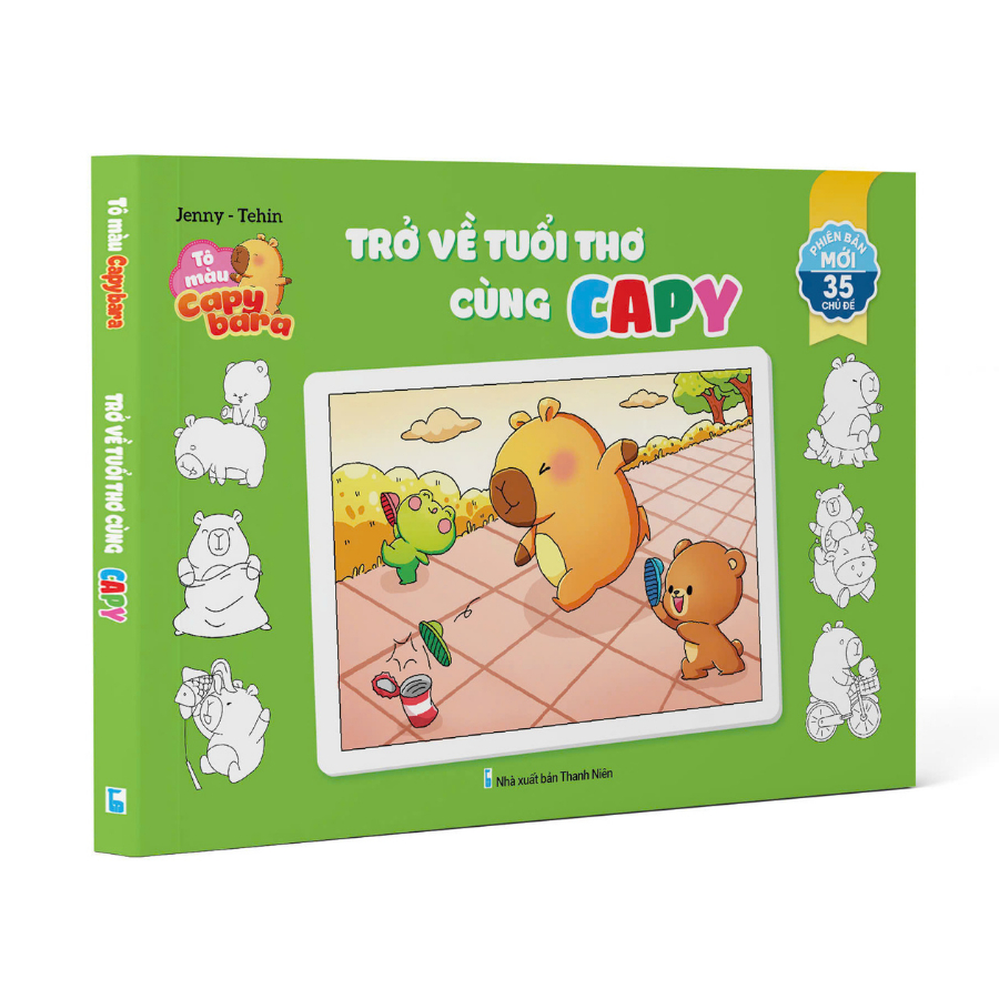 Book - Capybara Coloring – Return to childhood with Capy (35 topics ...
