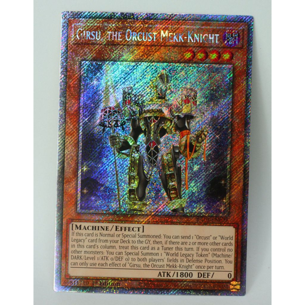 Mp21 Ultra Rare Yugioh Girsu the Orcust Mekk-Knight mons card | Shopee ...