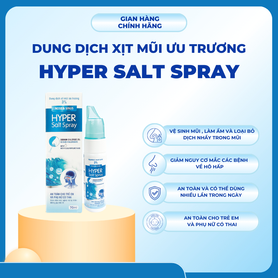 HYPER SALT SPRAY SPRAY Bottle 70ml Hypertonic SALT Nasal Drops | Shopee ...