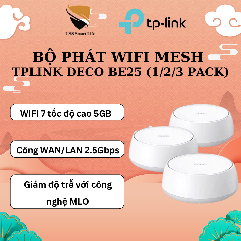 Tp-link Deco BE25 Mesh Wifi Router BE5000 Standard with Wifi 7 ...