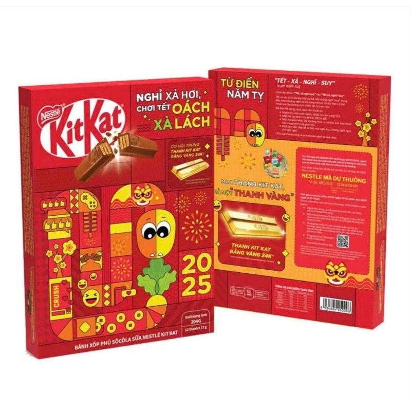 Kitkat Chocolate CNY 2025 Box 204g 12 Bars Shopee Singapore Vn 11134207 7ras8
