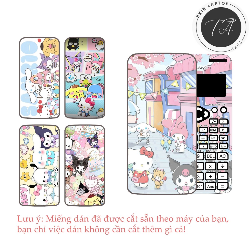 Hello Kitty and Friends skin sticker ver 2 Decal for computer casio fx ...