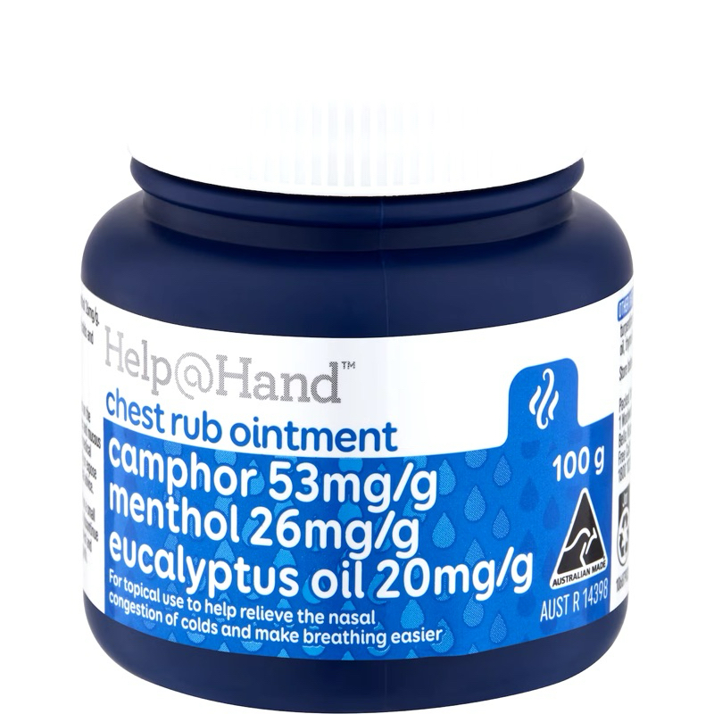 Help Hand Chest Rub Ointment reduces nasal congestion & warms Chest and ...