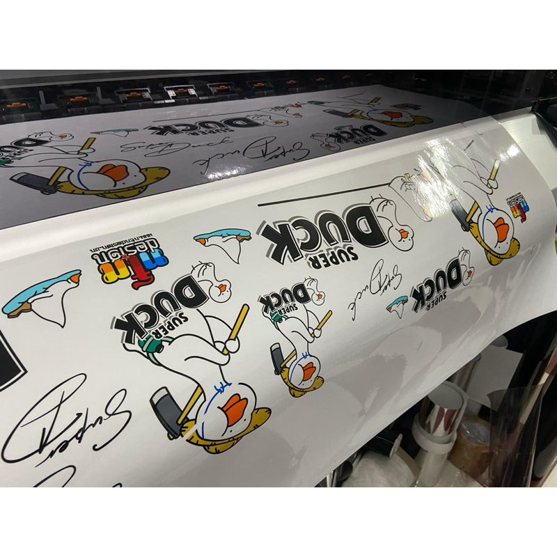 Super Duck stamp for scoopy - clear glue sticker for white car stickers ...