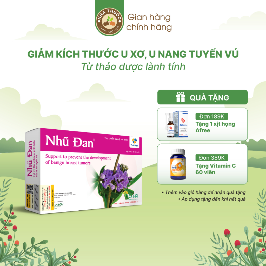 Nhu Dan Thai Minh helps slow down the growth of cysts and benign, safe ...