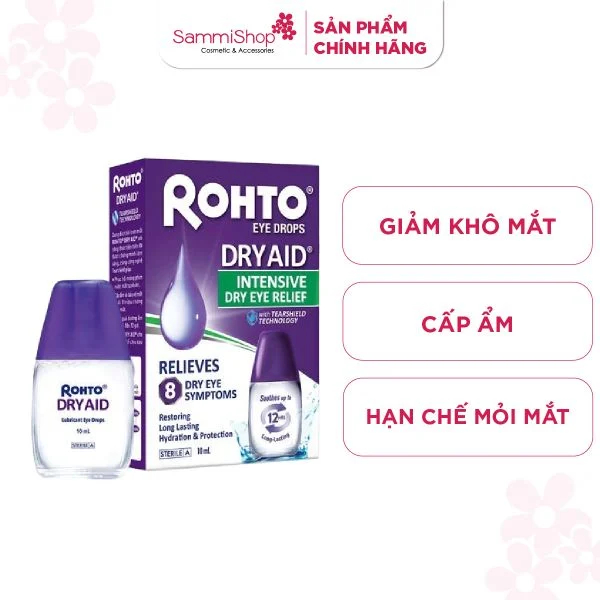 Rohto Dry Aid eye drops 10ml | Shopee Singapore