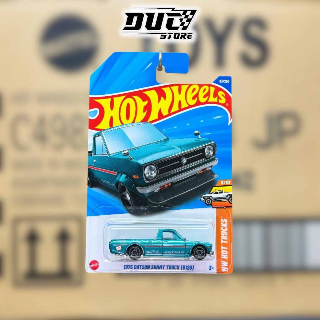 Hot Wheels Super Treasure Hunt 1975 Datsun Sunny Truck (B120) Blu Modellino 1:64