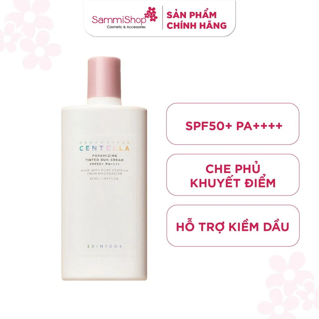SKIN1004 Madagascar Centella Poremizing Tinted Sunscreen SPF 50+ PA++++ 50ml