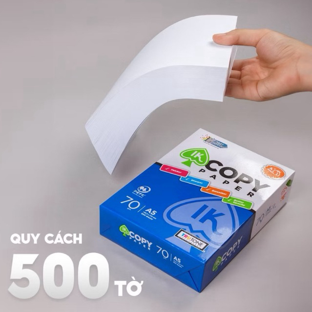 IK Copy A5-70gsm printing paper (price includes 8% vat) | Shopee Singapore