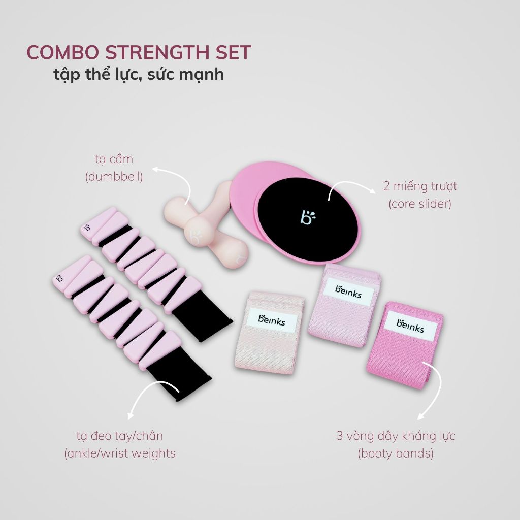 COMBO STRENGTH SET - STRENGTH enhancing kit (including 4 types of tools ...
