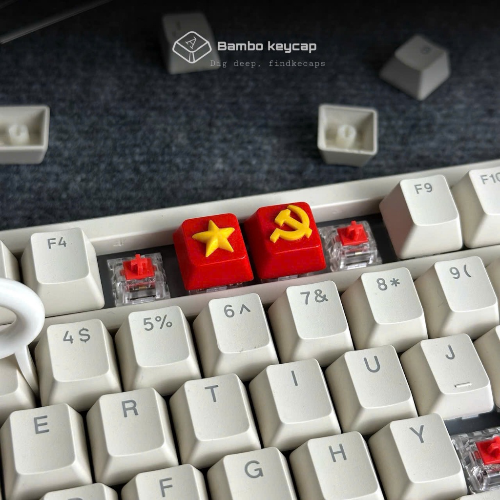 Embossed national flag Keycap, odd mechanical keyboard push button ...